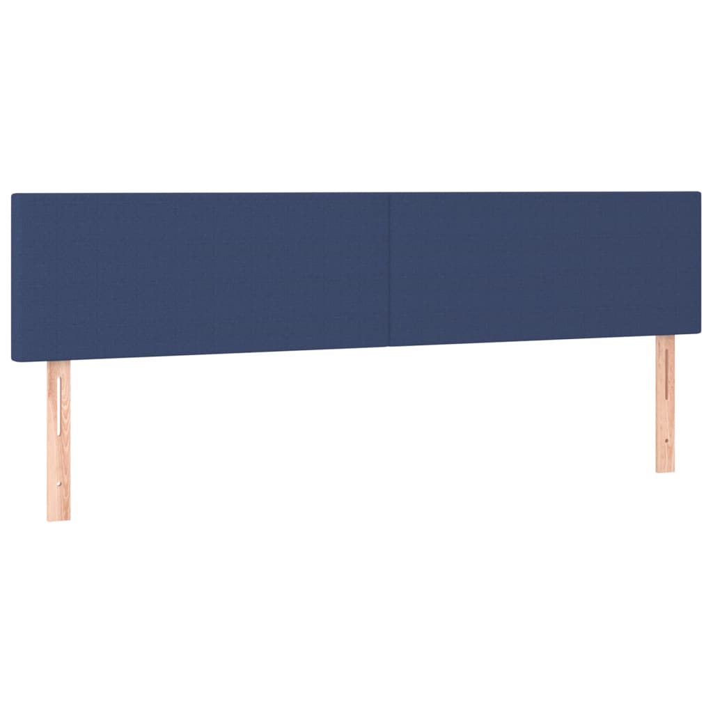 Cabeceira de cama 2 pcs tecido 90x5x78/88 cm azul