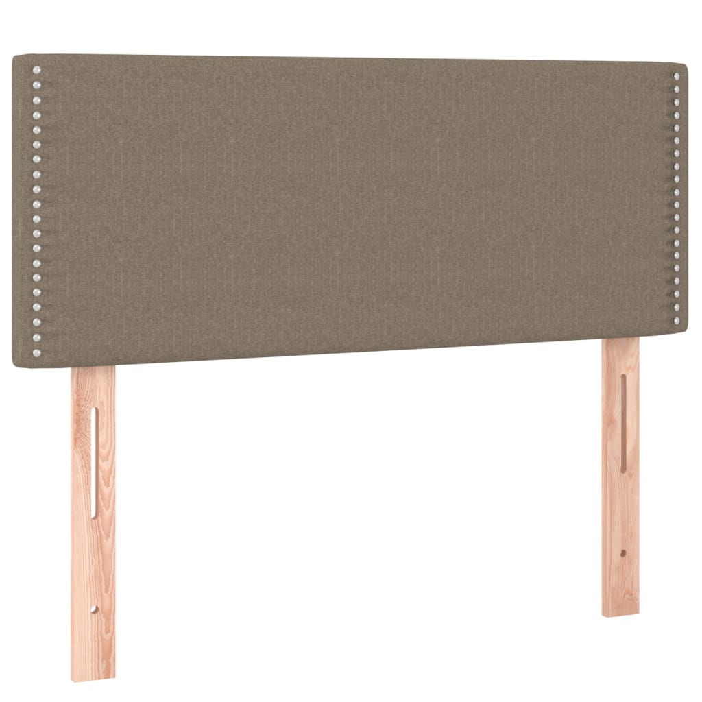 Cabeceira de cama tecido 80x5x78/88 cm cinzento-acastanhado