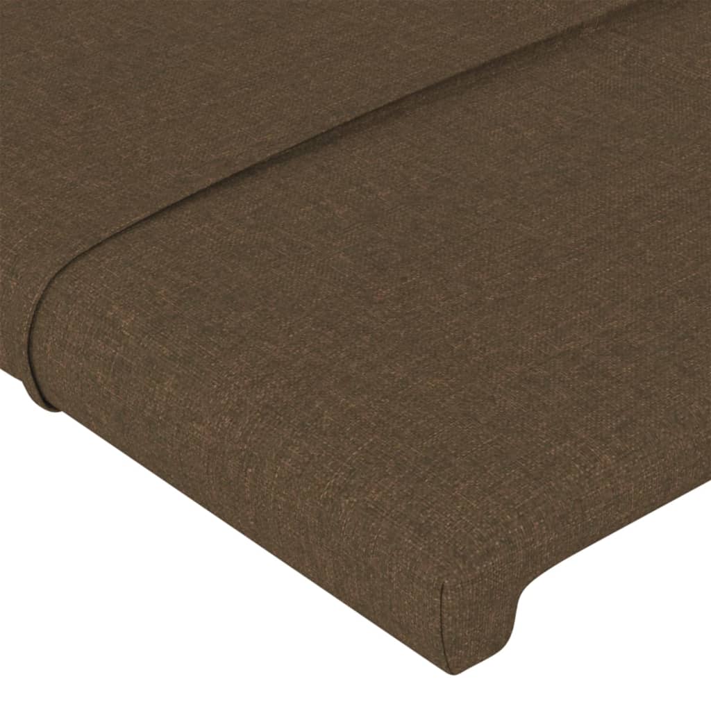 Cabeceira de cama tecido 80x5x78/88 cm castanho