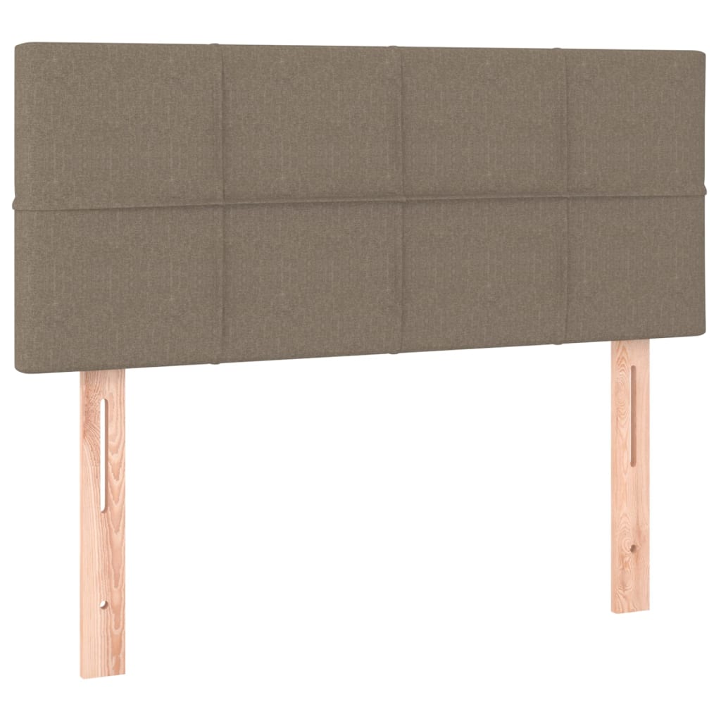 Cabeceira de cama tecido 90x5x78/88 cm cinzento-acastanhado