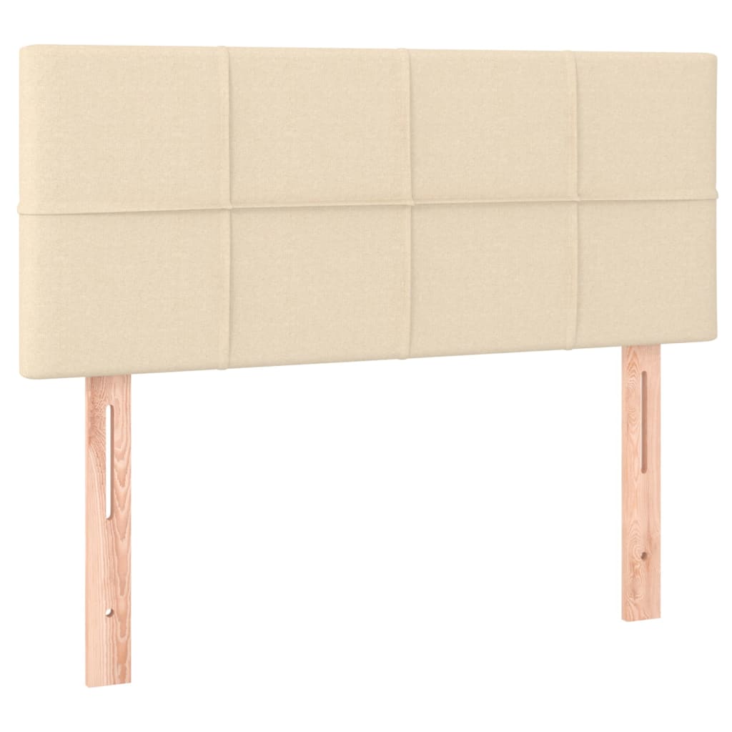 Cabeceira de cama tecido 90x5x78/88 cm creme