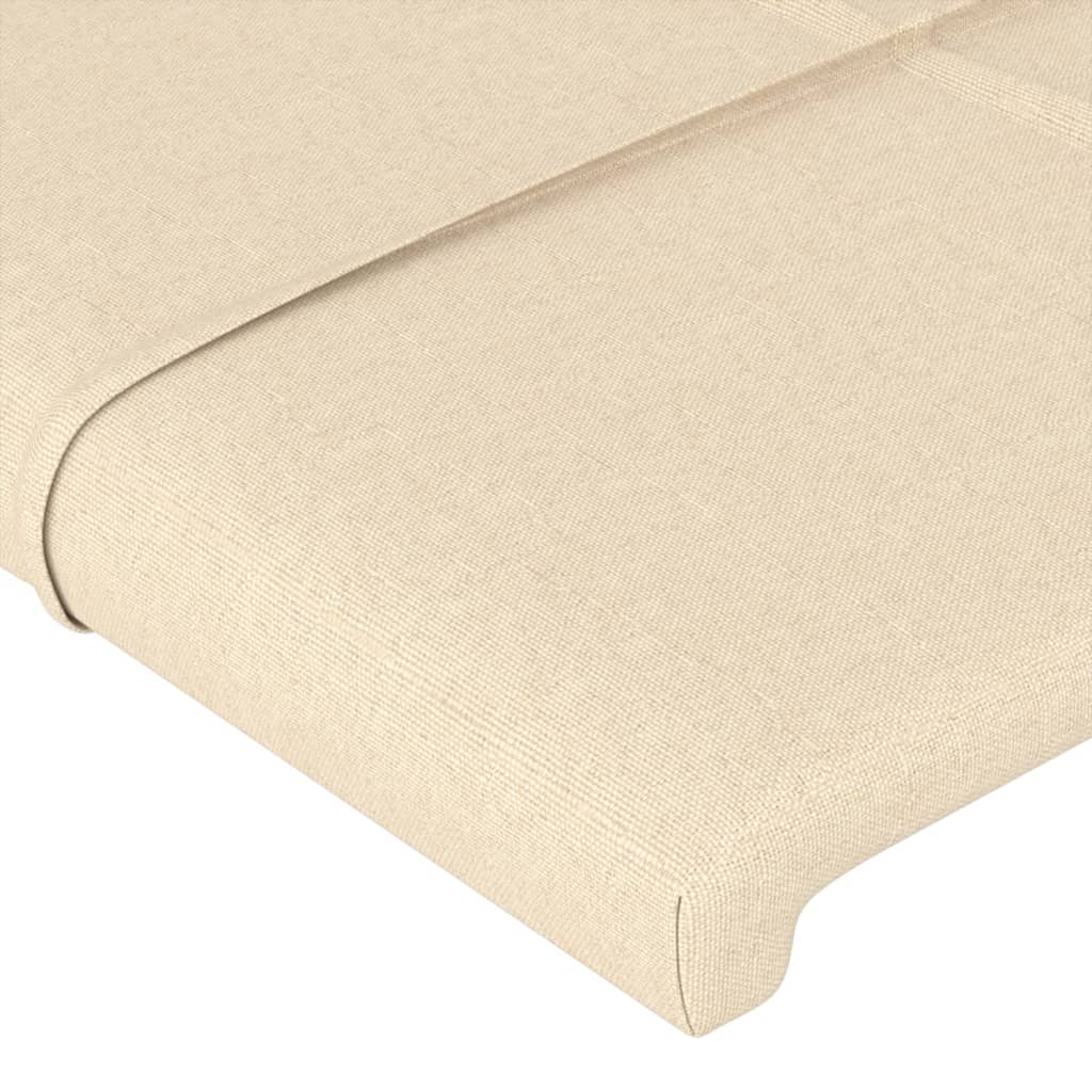 Cabeceira de cama tecido 90x5x78/88 cm creme