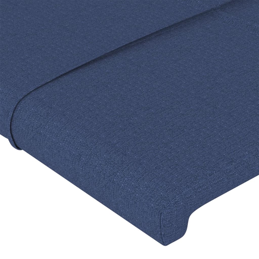 Cabeceira de cama tecido 100x5x78/88 cm azul