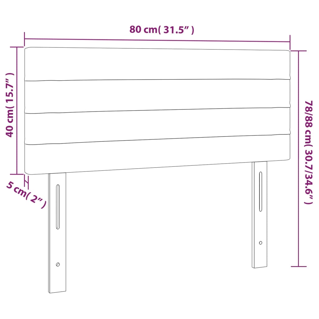 Cabeceira de cama veludo 80x5x78/88 cm azul