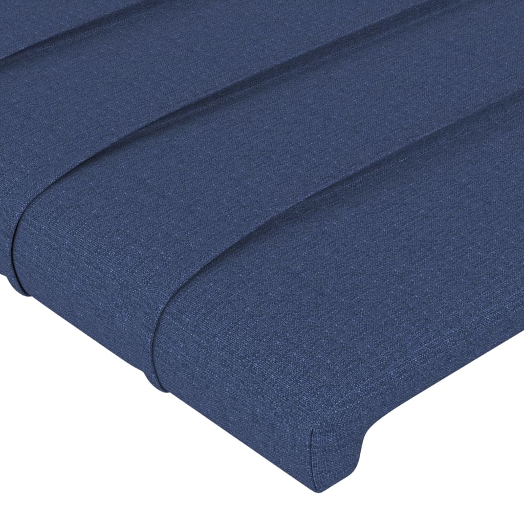 Cabeceira de cama tecido 90x5x78/88 cm azul