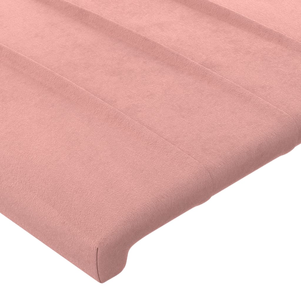 Cabeceira de cama 2 pcs veludo 72x5x78/88 cm rosa