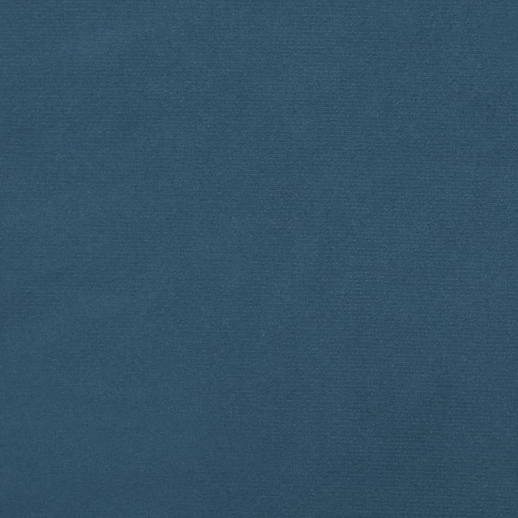 Cabeceira de cama veludo 80x7x78/88 cm azul-escuro