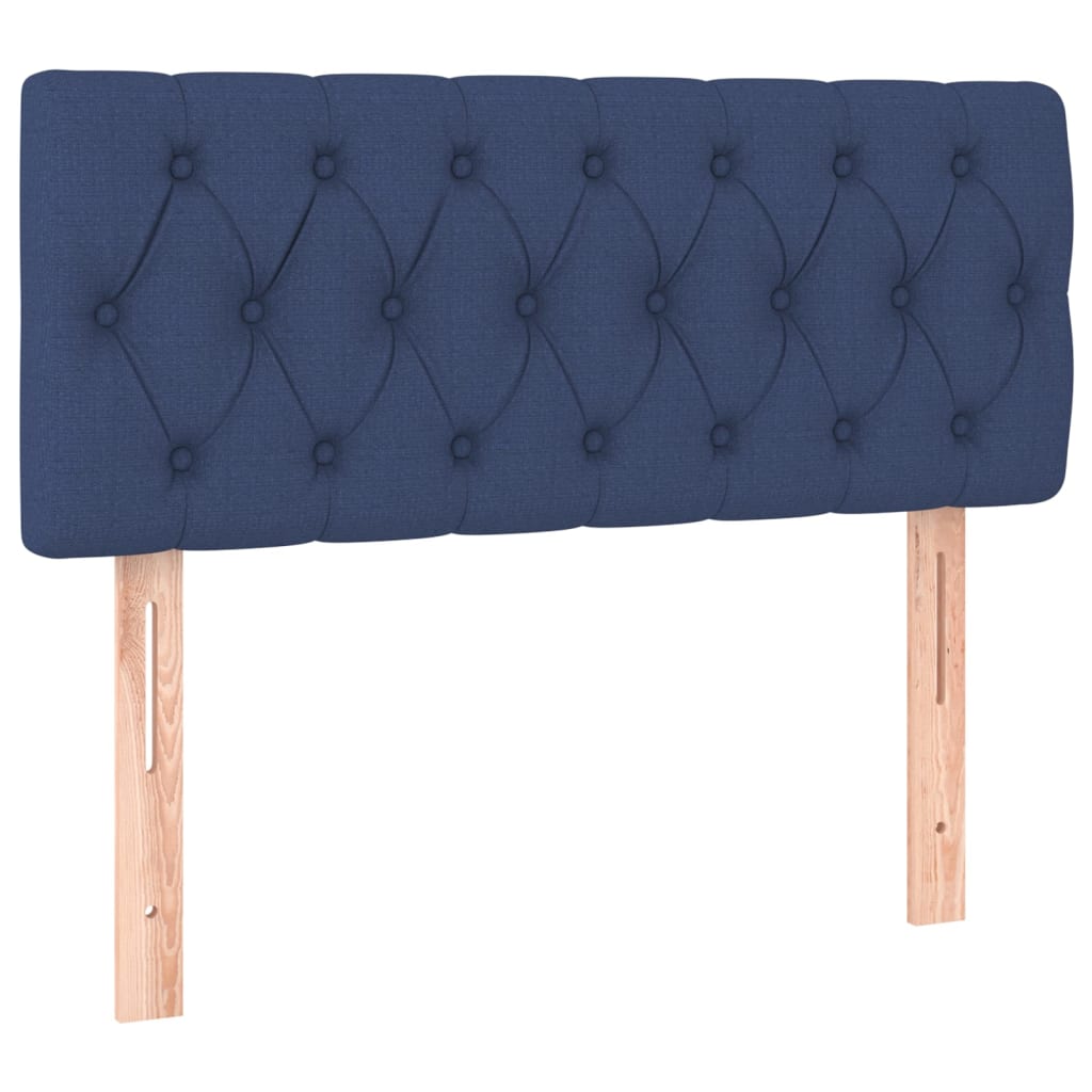 Cabeceira de cama tecido 90x7x78/88 cm azul