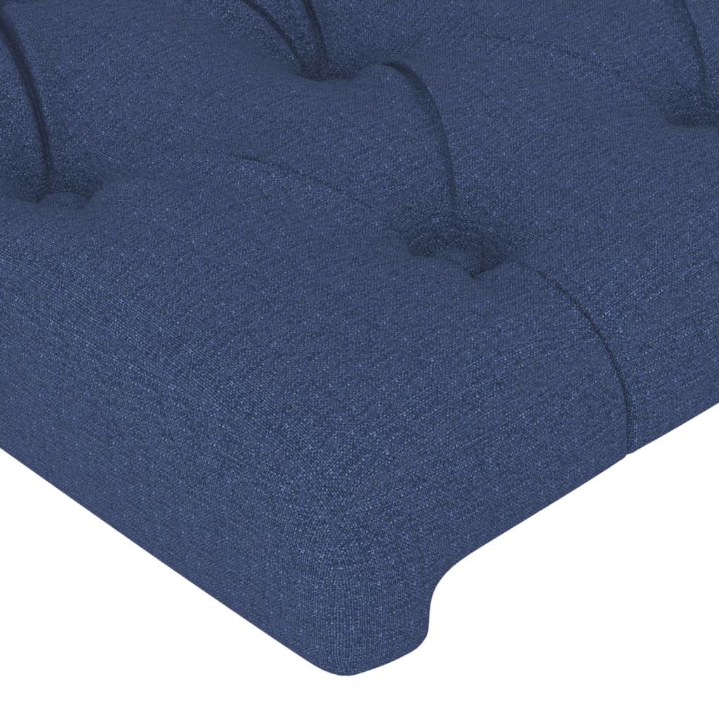 Cabeceira de cama tecido 90x7x78/88 cm azul