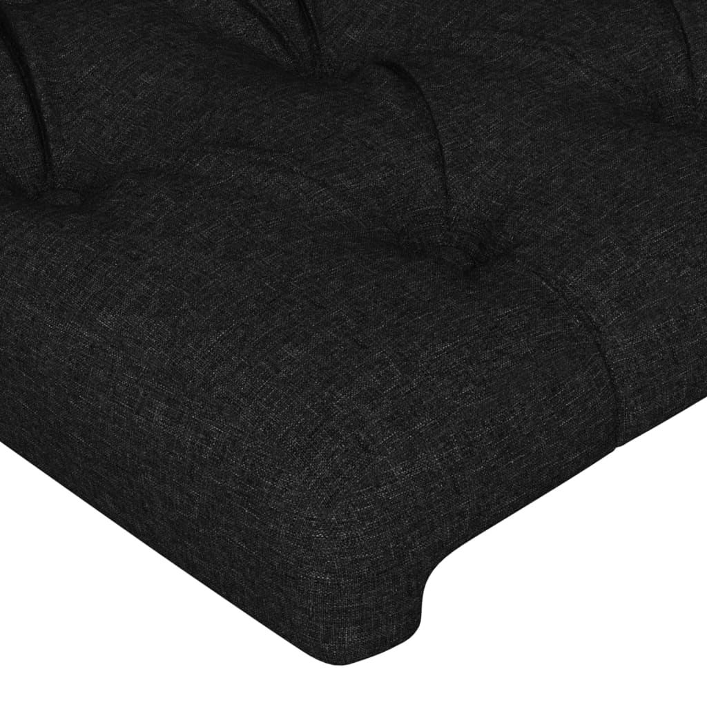 Cabeceira de cama tecido 100x7x78/88 cm preto