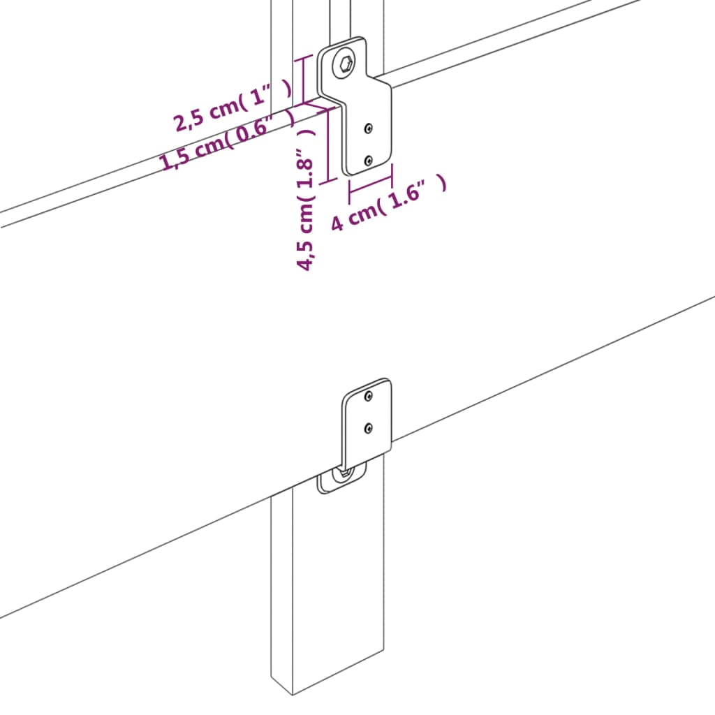 Cabeceira de cama veludo 100x7x78/88 cm rosa