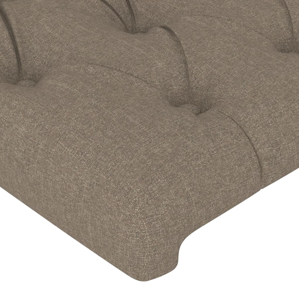 Cabeceira cama 2 pcs tecido 72x7x78/88 cm cinzento-acastanhado