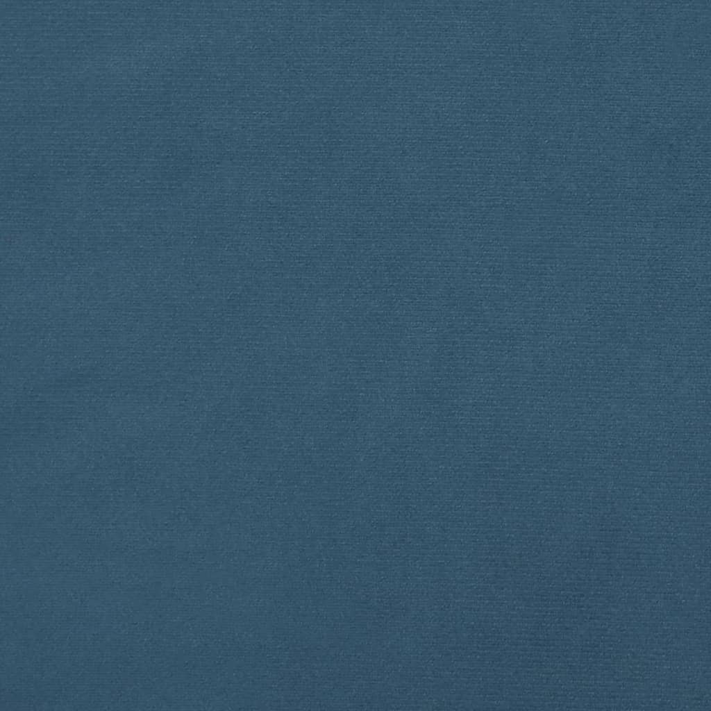 Cabeceira de cama 2 pcs veludo 80x7x78/88 cm azul-escuro