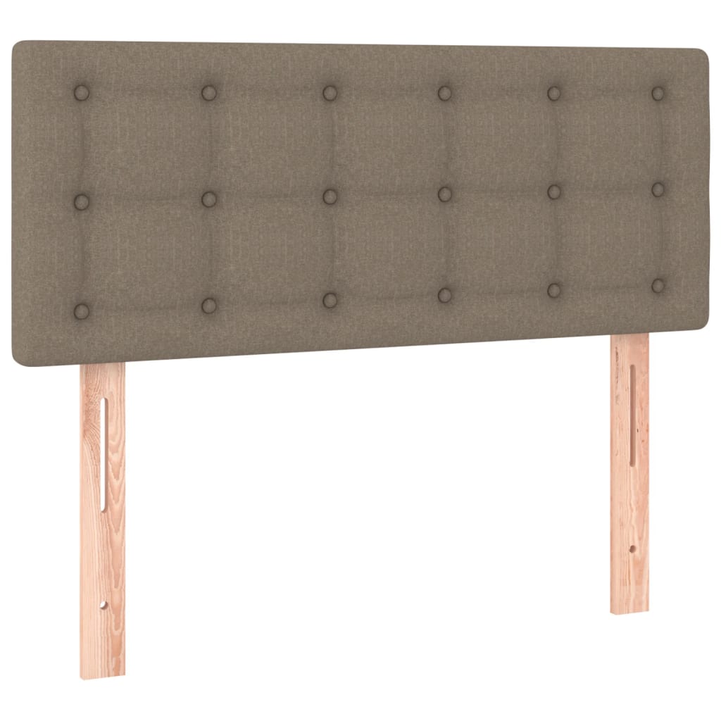 Cabeceira de cama tecido 90x5x78/88 cm cinzento-acastanhado