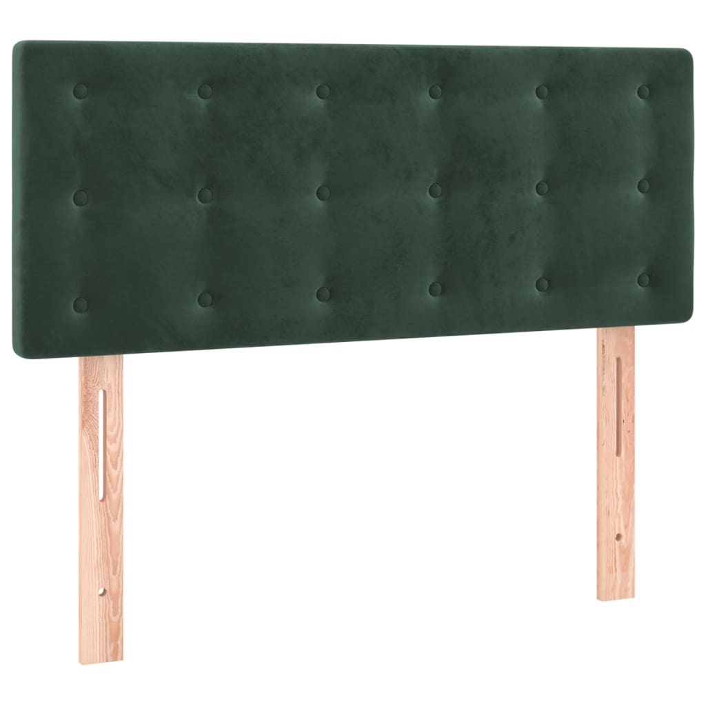 Cabeceira de cama veludo 90x5x78/88 cm verde-escuro