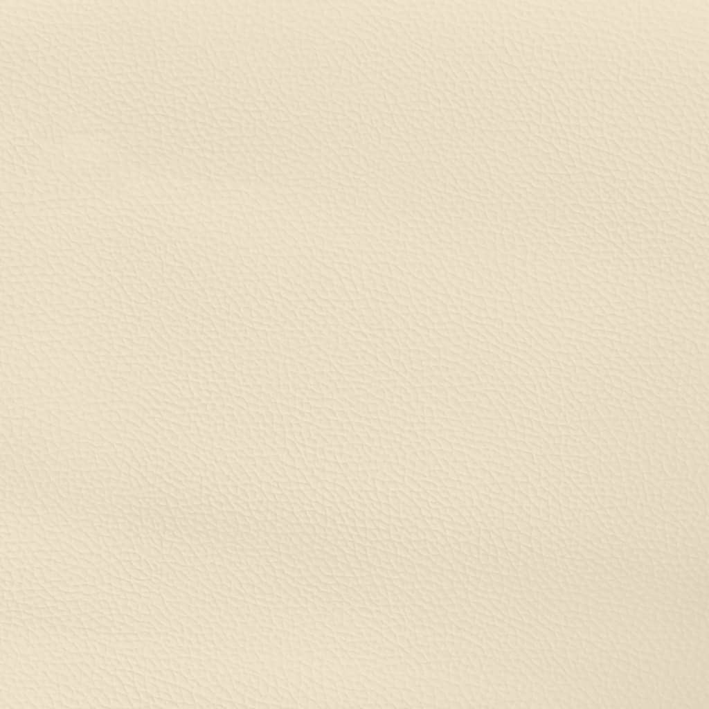 Banco 100x30x30 cm couro artificial cor creme