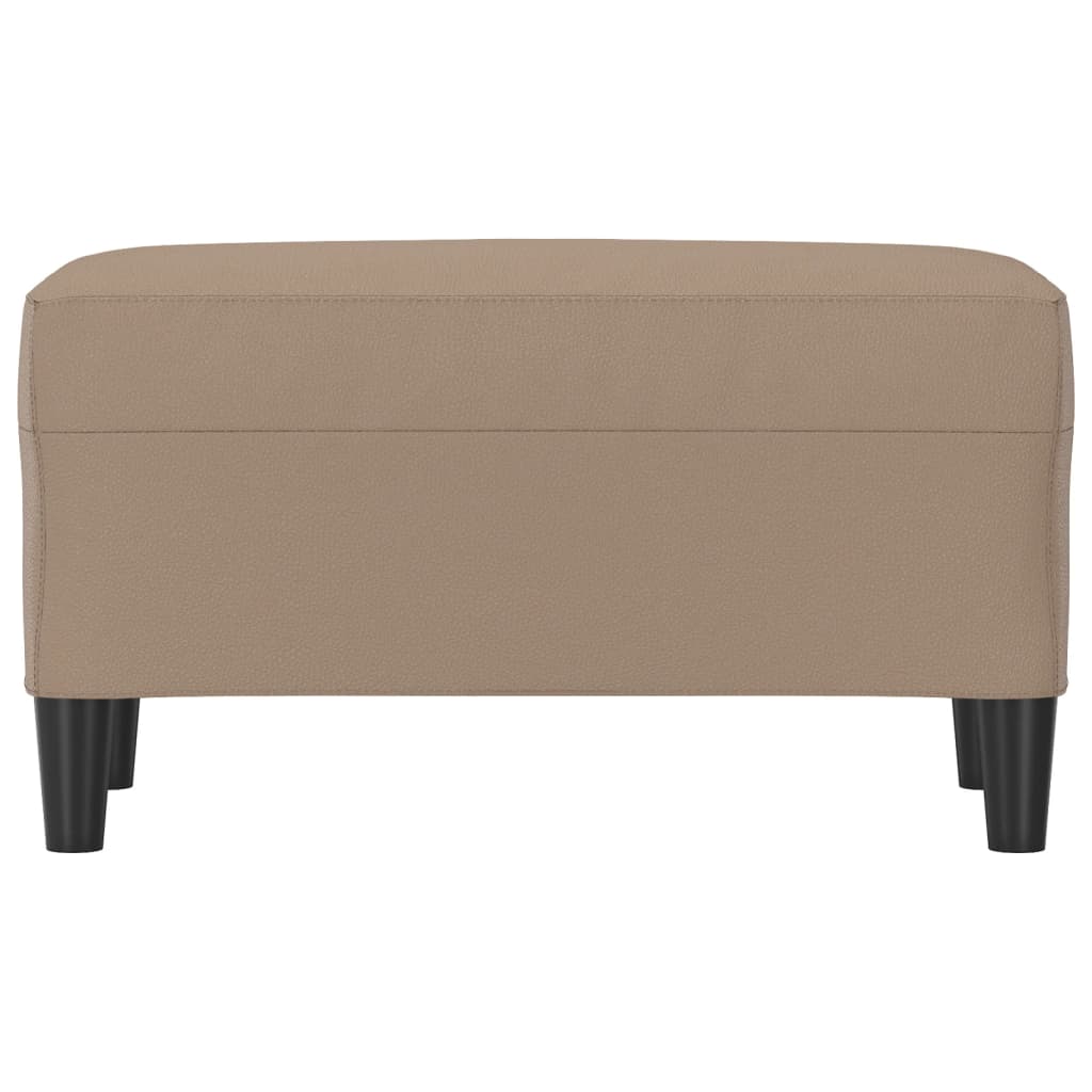 Banco 70x35x41 cm couro artificial cor cappuccino