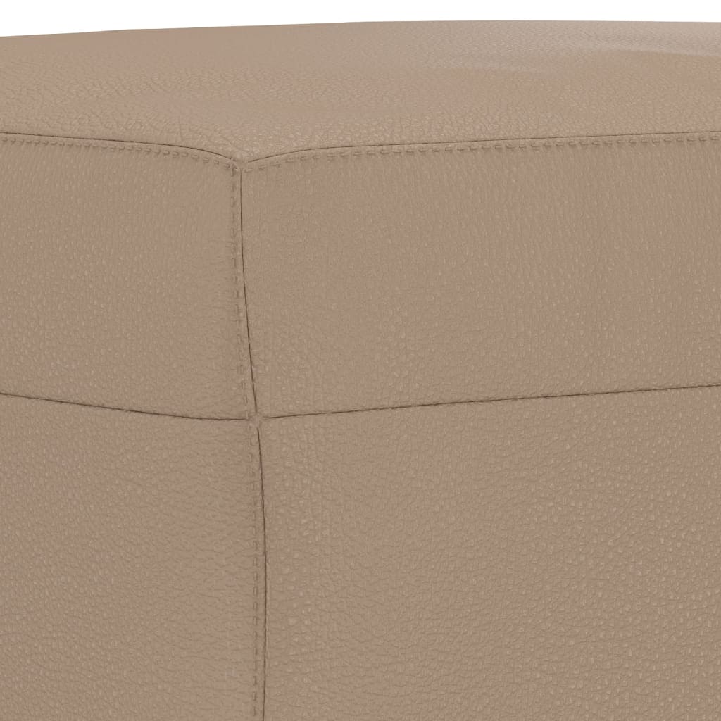 Banco 100x35x41 cm couro artificial cor cappuccino