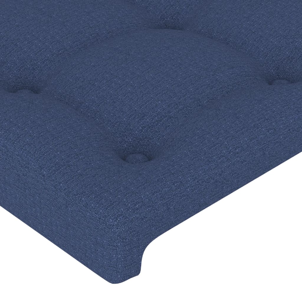 Cabeceira de cama 4 pcs tecido 90x5x78/88 cm azul