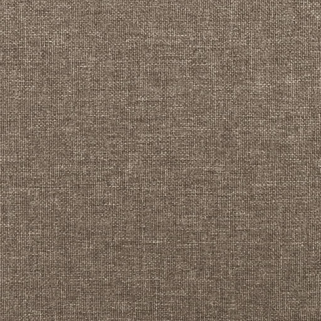 Cabeceira cama abas tecido 163x23x78/88 cm cinzento-acastanhado