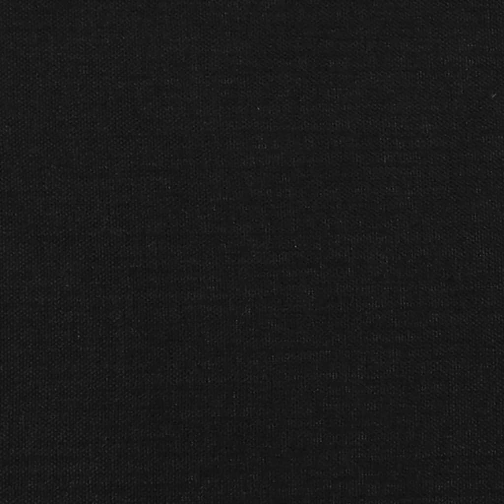 Cabeceira de cama c/ abas tecido 163x23x78/88 cm preto