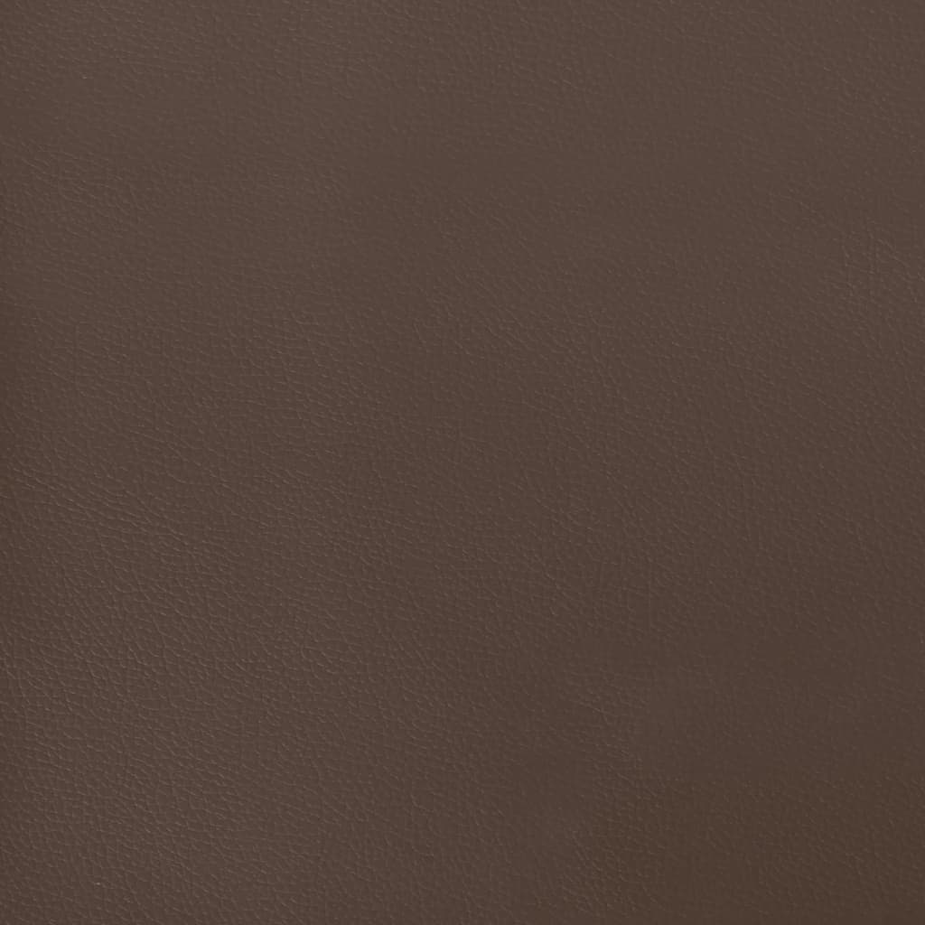 Cabeceira cama c/ abas couro artificial 83x16x78/88 cm castanho