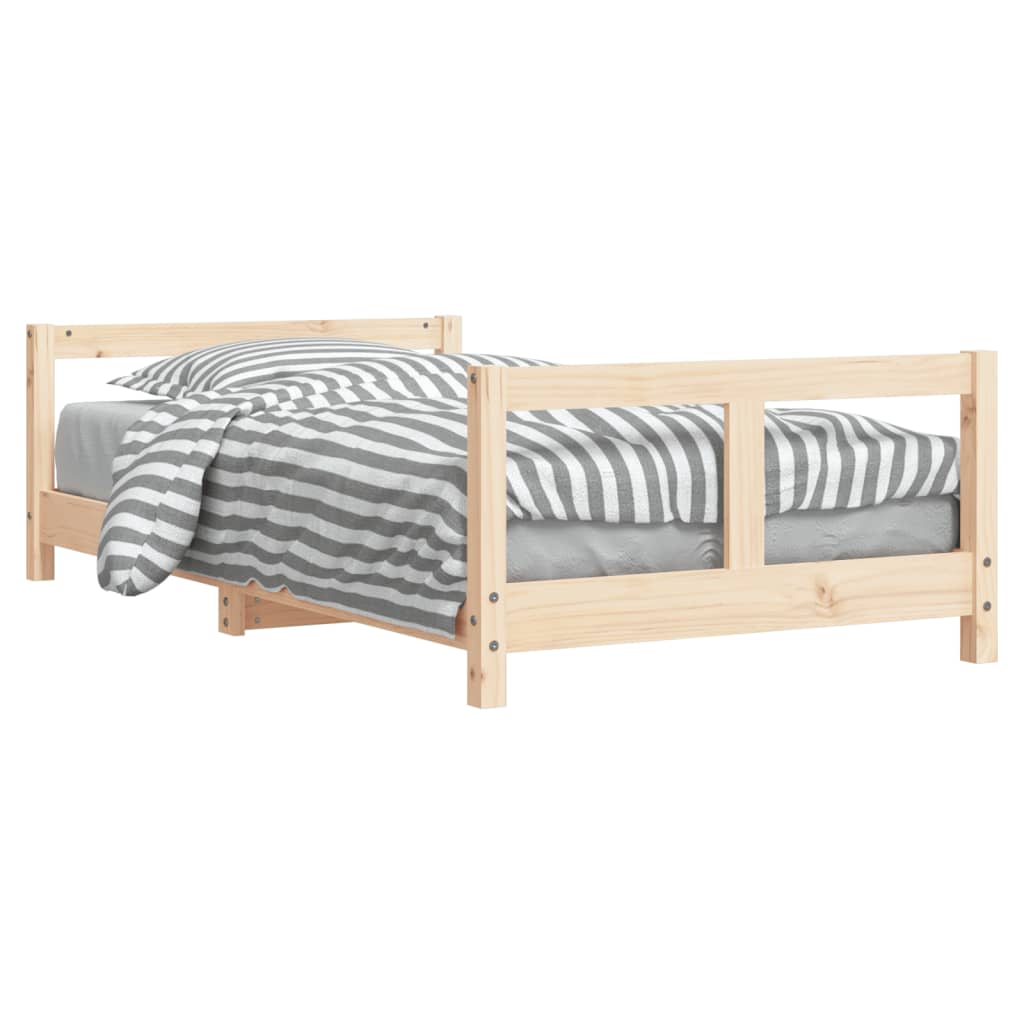 Estrutura de cama infantil 80x160 cm pinho maciço