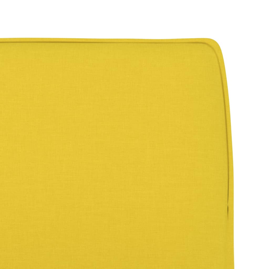 Cadeira lounge 52x75x76 cm tecido amarelo-claro