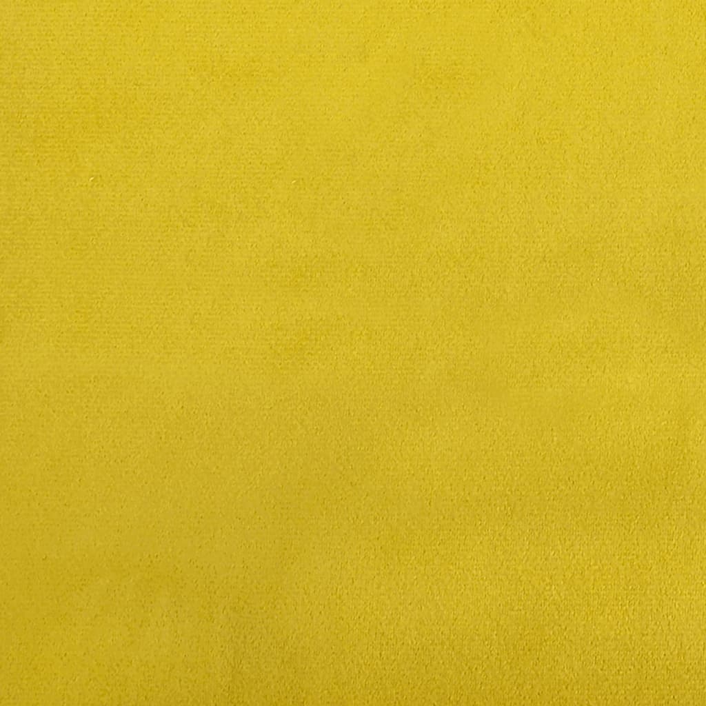 Cadeira c/ apoio de braços 63x76x80 cm veludo amarelo