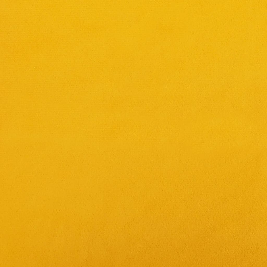 Cadeira c/ apoio de braços 63x76x80 cm veludo amarelo