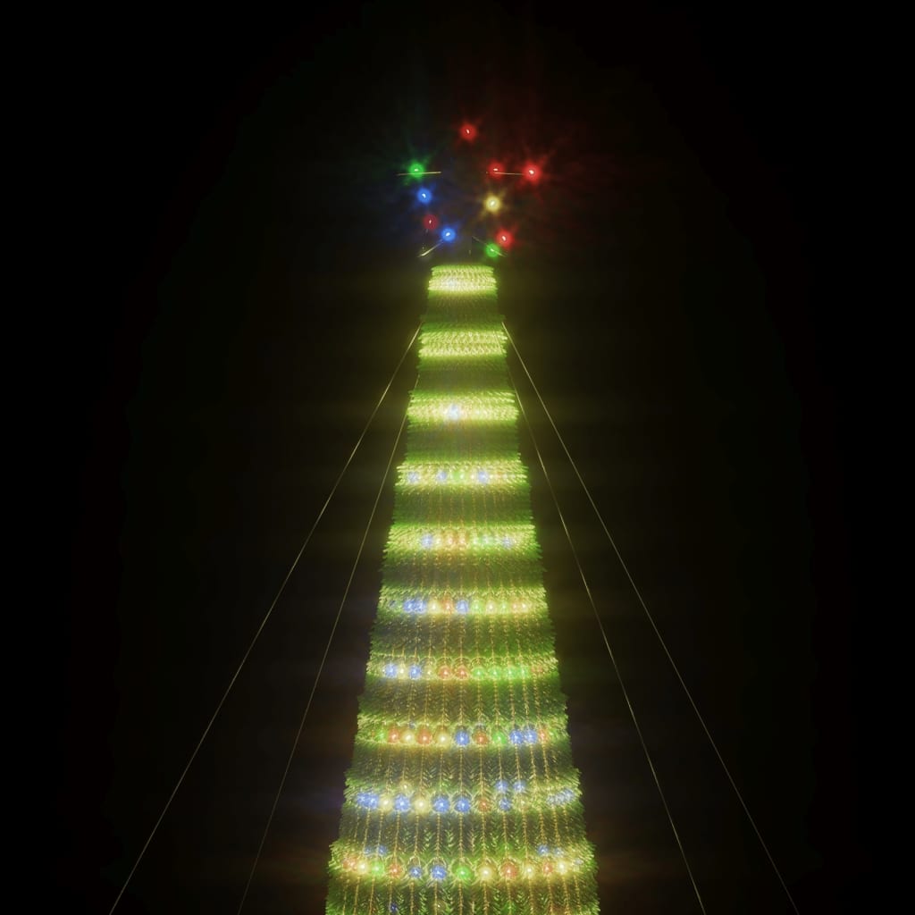 Árvore de Natal luminosa em cone 1544 luzes LED 500 cm colorido