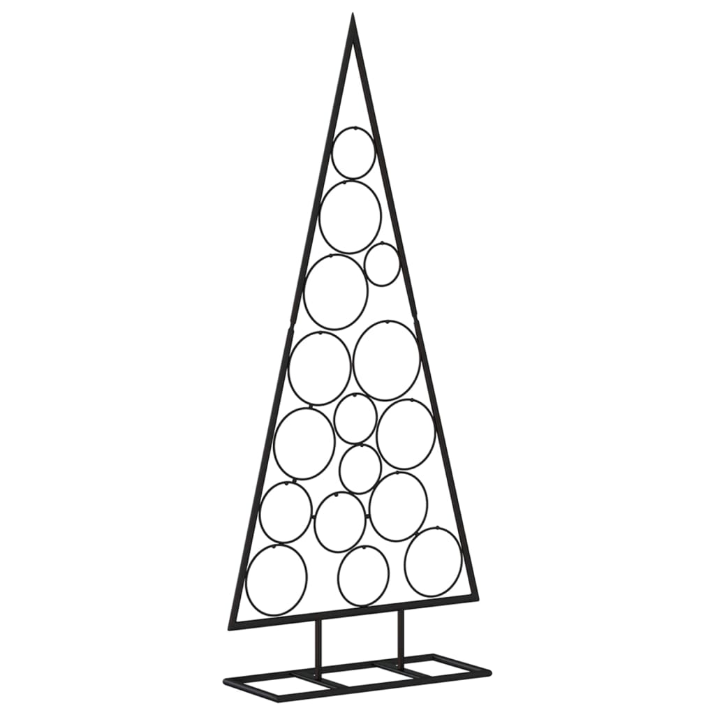 Árvore de Natal para decoração 125 cm metal preto