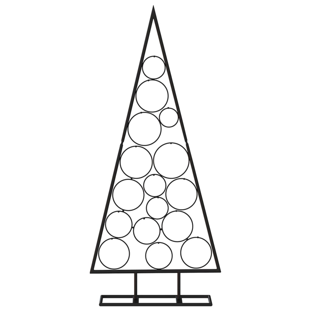 Árvore de Natal para decoração 125 cm metal preto