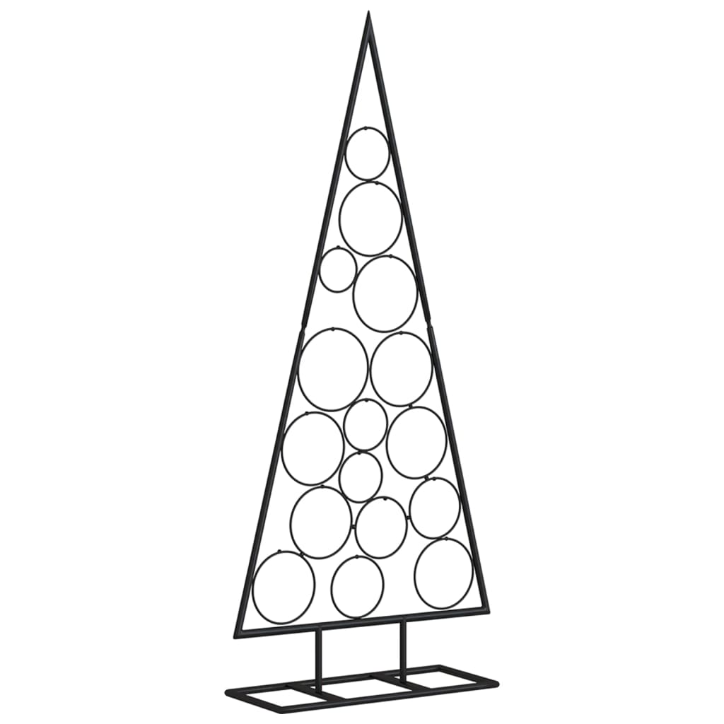 Árvore de Natal para decoração 125 cm metal preto