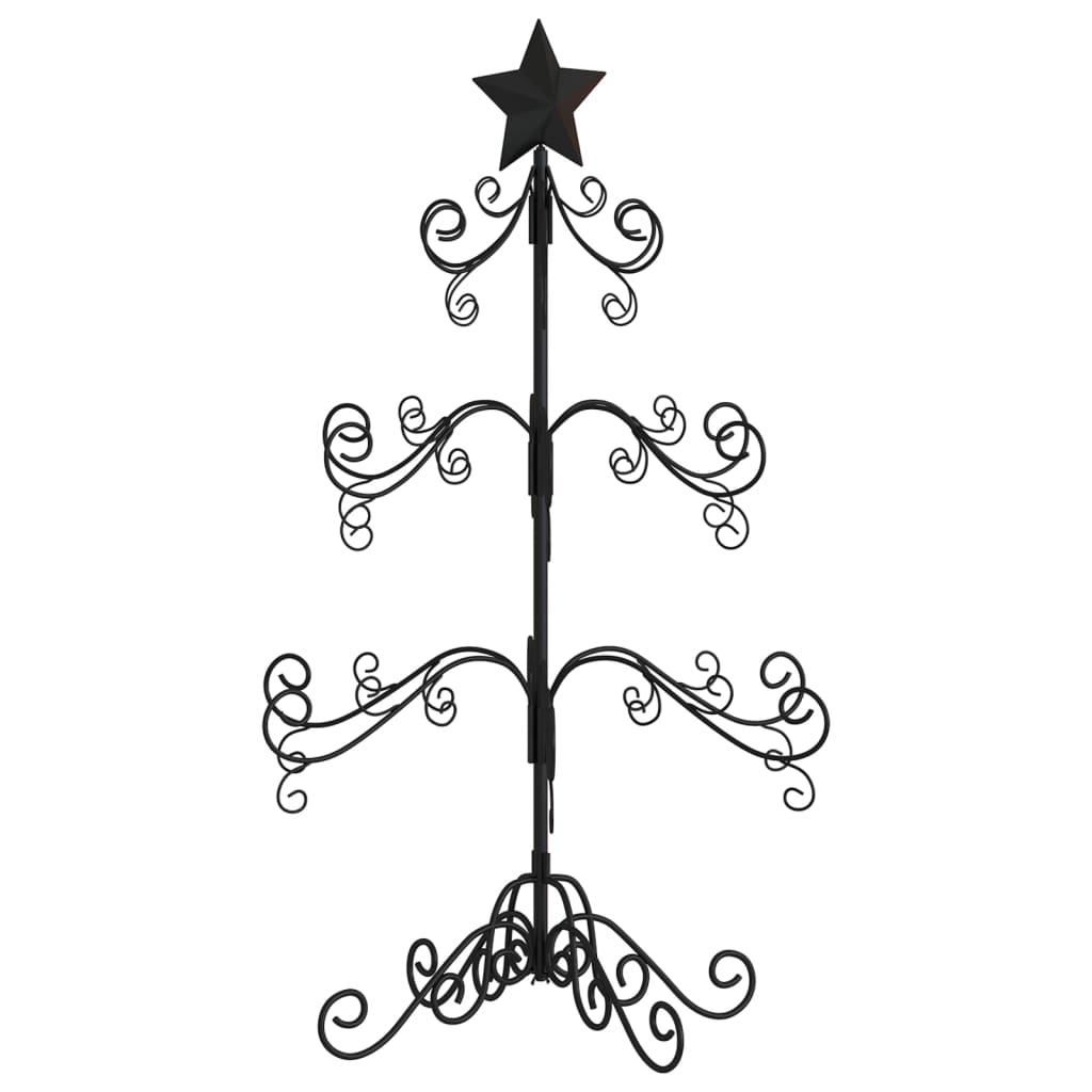 Árvore de Natal para decoração 90 cm metal preto