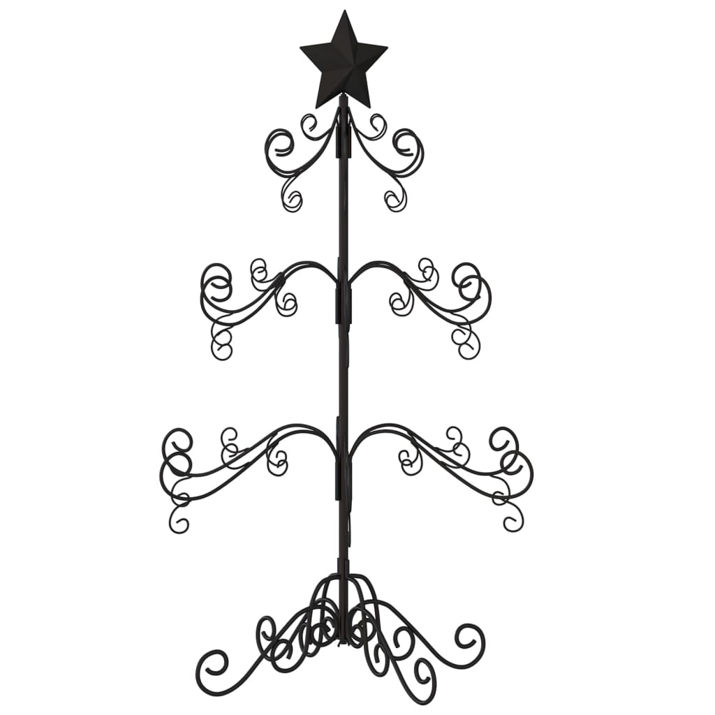 Árvore de Natal para decoração 90 cm metal preto