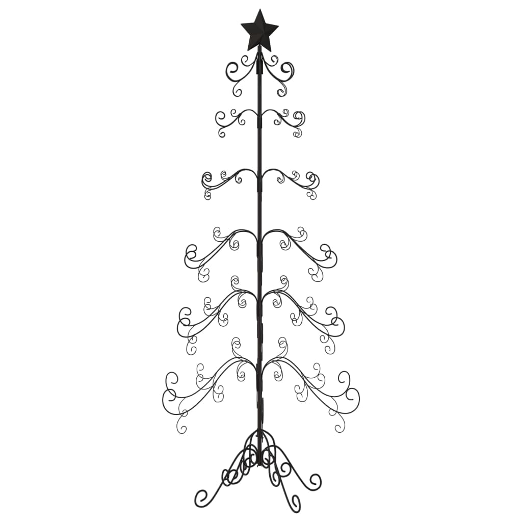 Árvore de Natal para decoração 180 cm metal preto