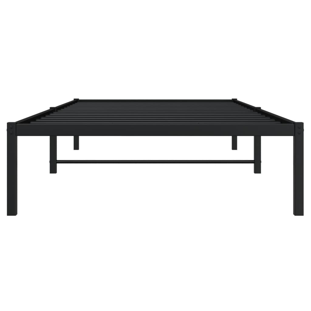 Estrutura de cama 100x200 cm metal preto