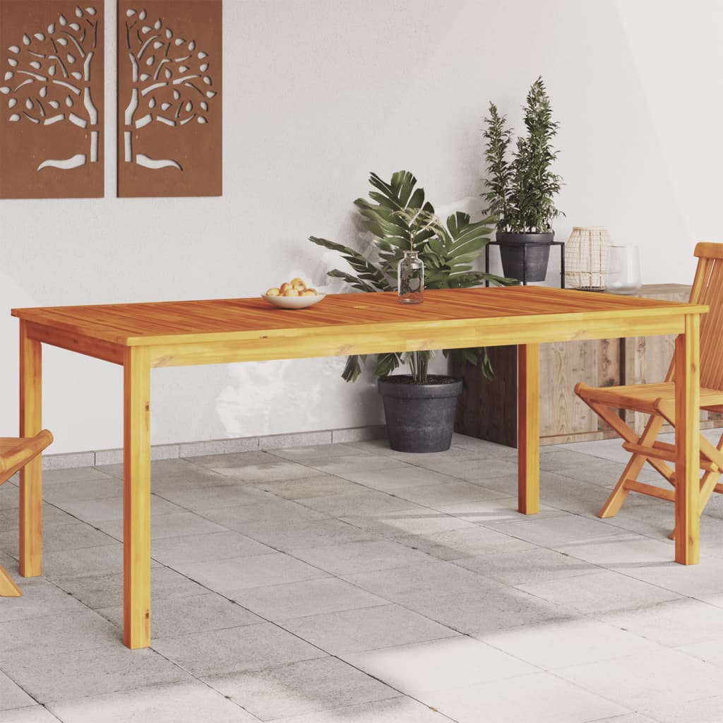 Mesa de jantar p/ jardim 180x90x75 cm madeira de acácia maciça