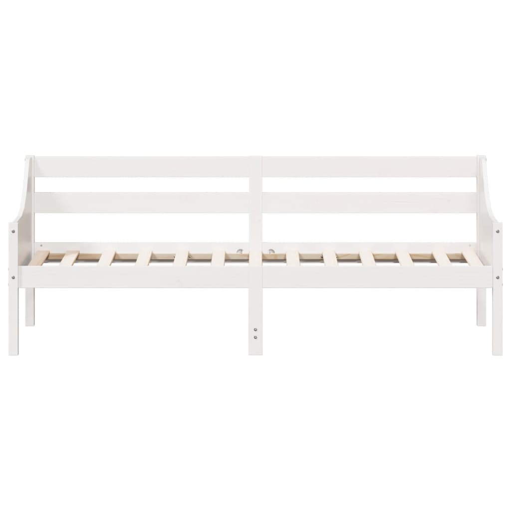 Sofá-cama 90 x 200 cm madeira de pinho maciça branco