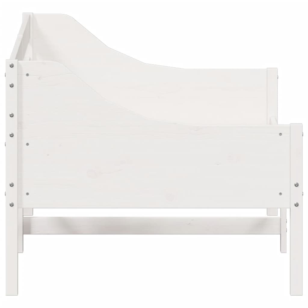 Sofá-cama 90 x 200 cm madeira de pinho maciça branco