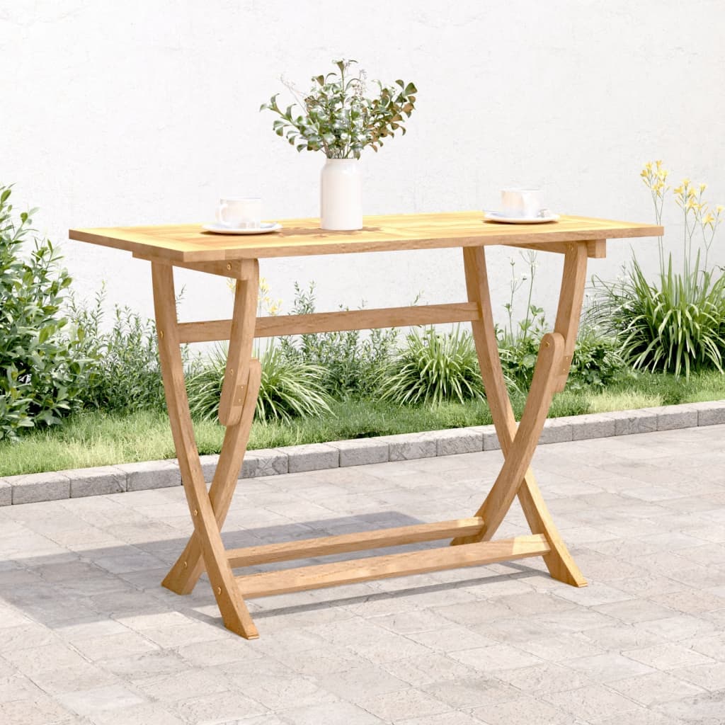 Mesa de jardim dobrável 110x55x75 cm madeira de acácia maciça