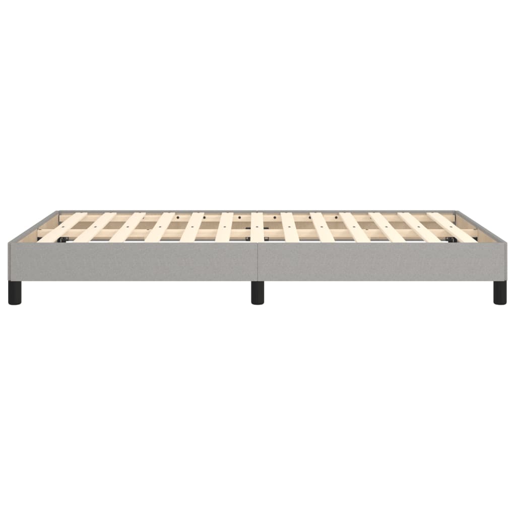 Estrutura de cama 120x190 cm tecido cinzento-claro