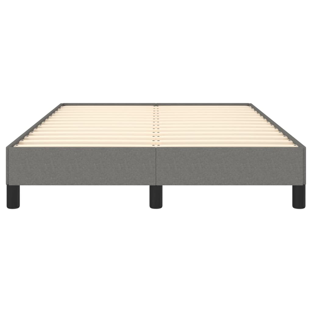 Estrutura de cama 120x190 cm tecido cinzento-escuro