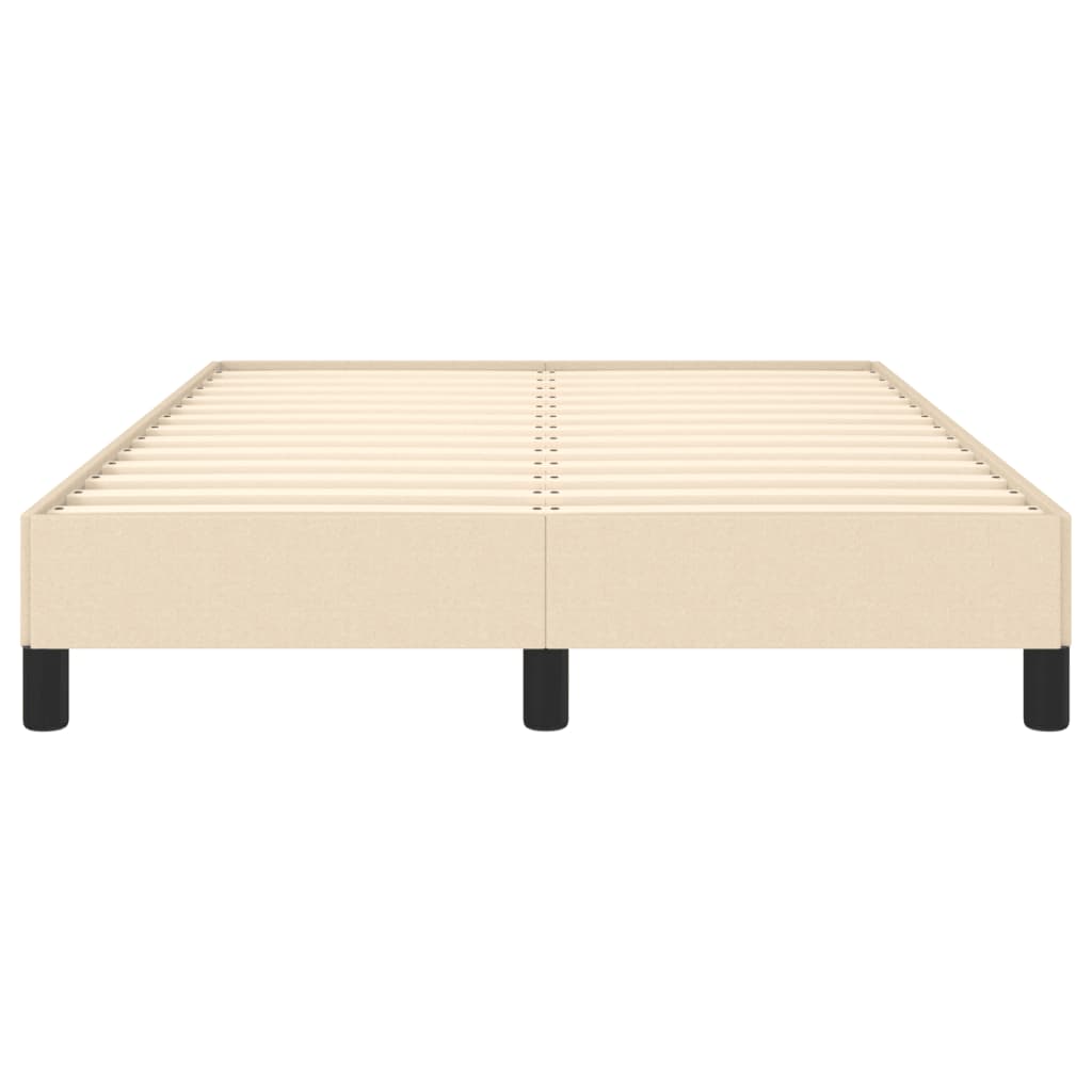 Estrutura de cama 120x190 cm tecido cor creme