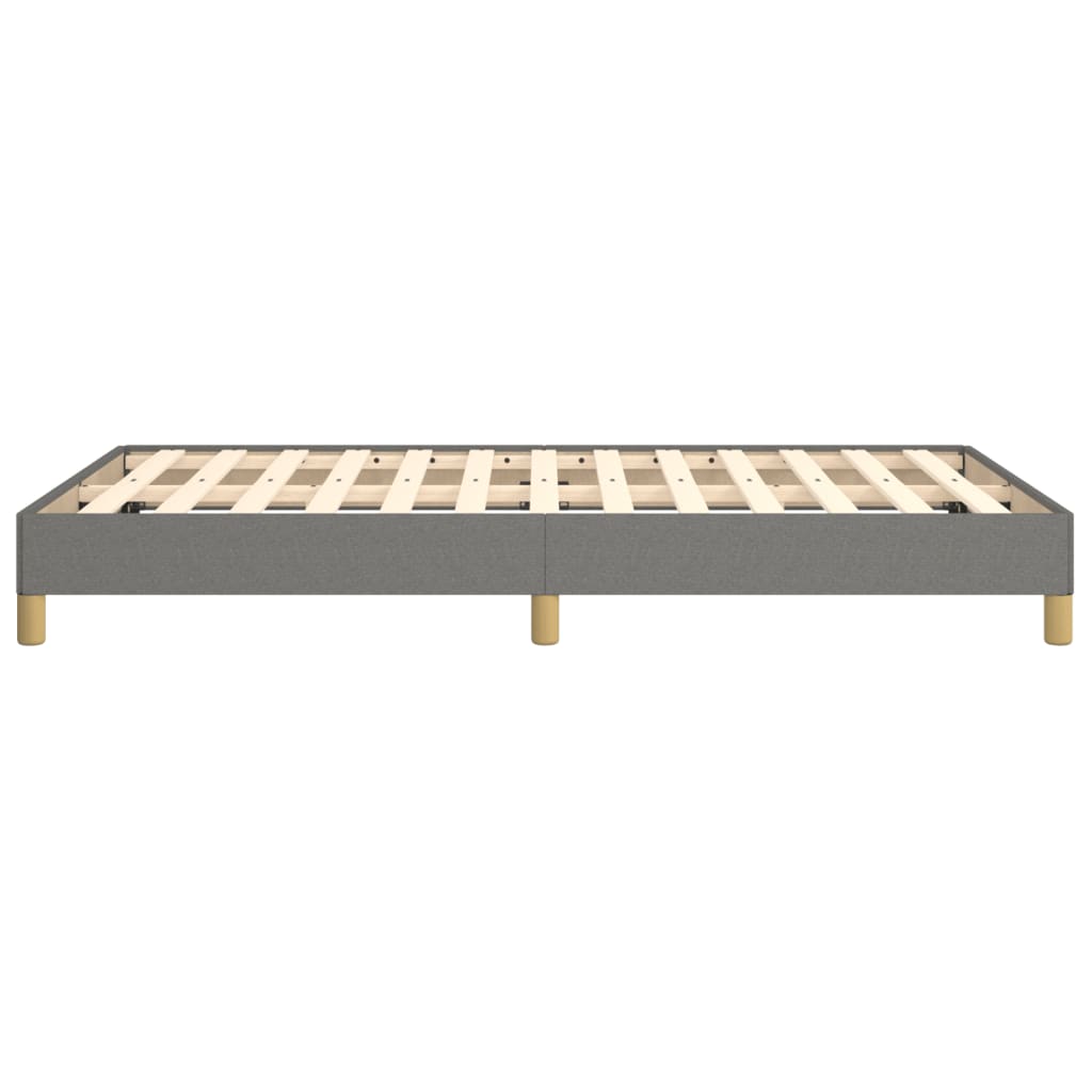 Estrutura de cama 120x190 cm tecido cinzento-escuro