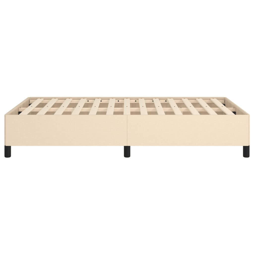 Estrutura de cama 120x190 cm tecido cor creme