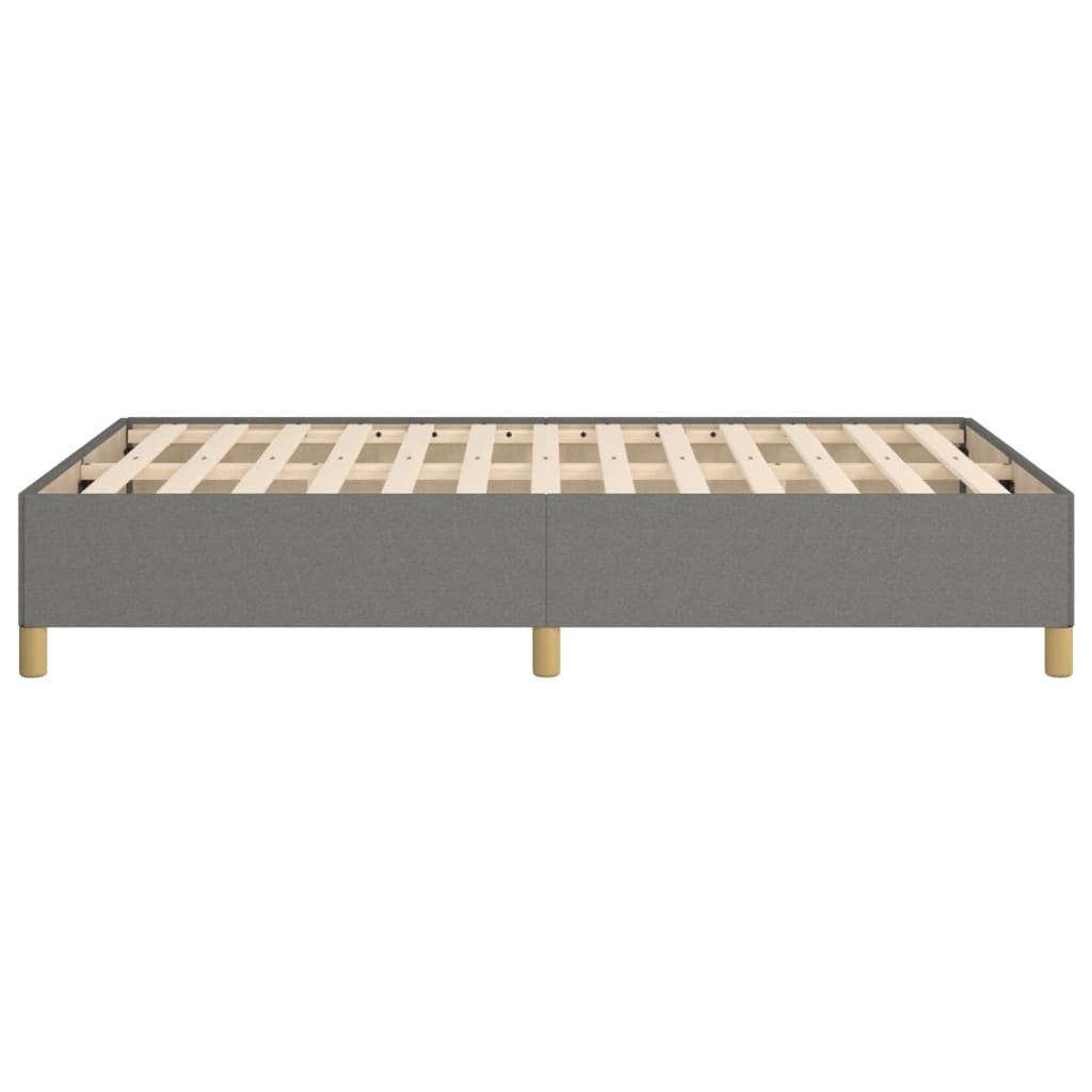 Estrutura de cama 120x190 cm tecido cinzento-escuro