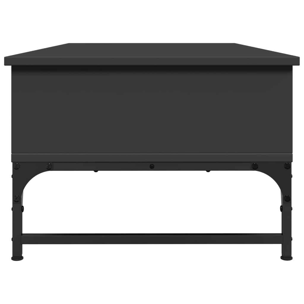 Mesa de centro 100x50x35 cm derivados de madeira/metal preto