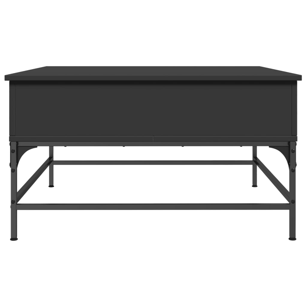 Mesa de centro 80x80x45 cm derivados de madeira/metal preto